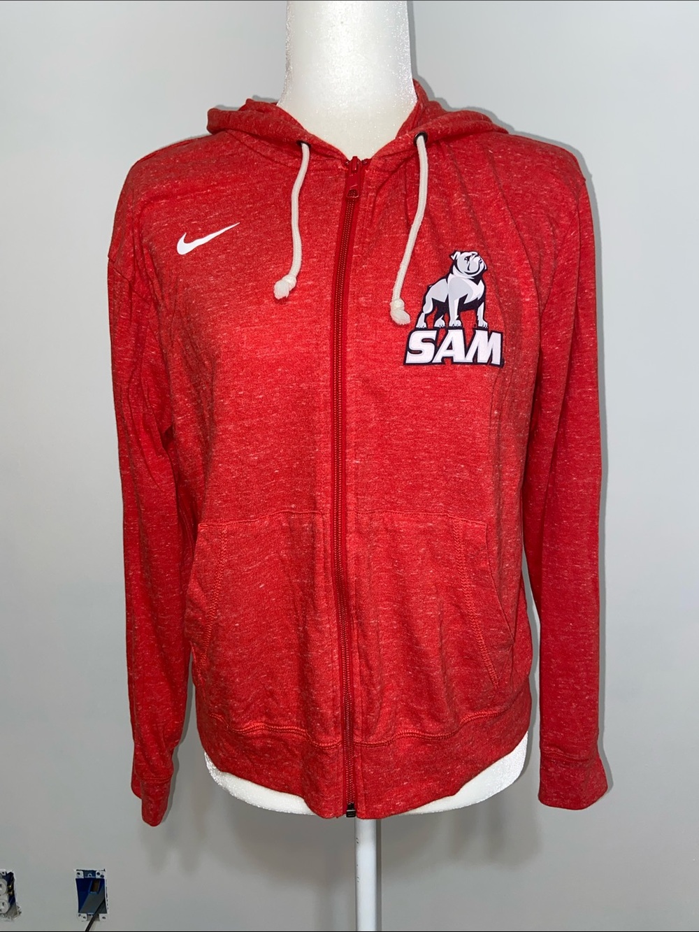 Nike Women's Gym Vintage Full-Zip Hoodie Samford University Bulldogs
